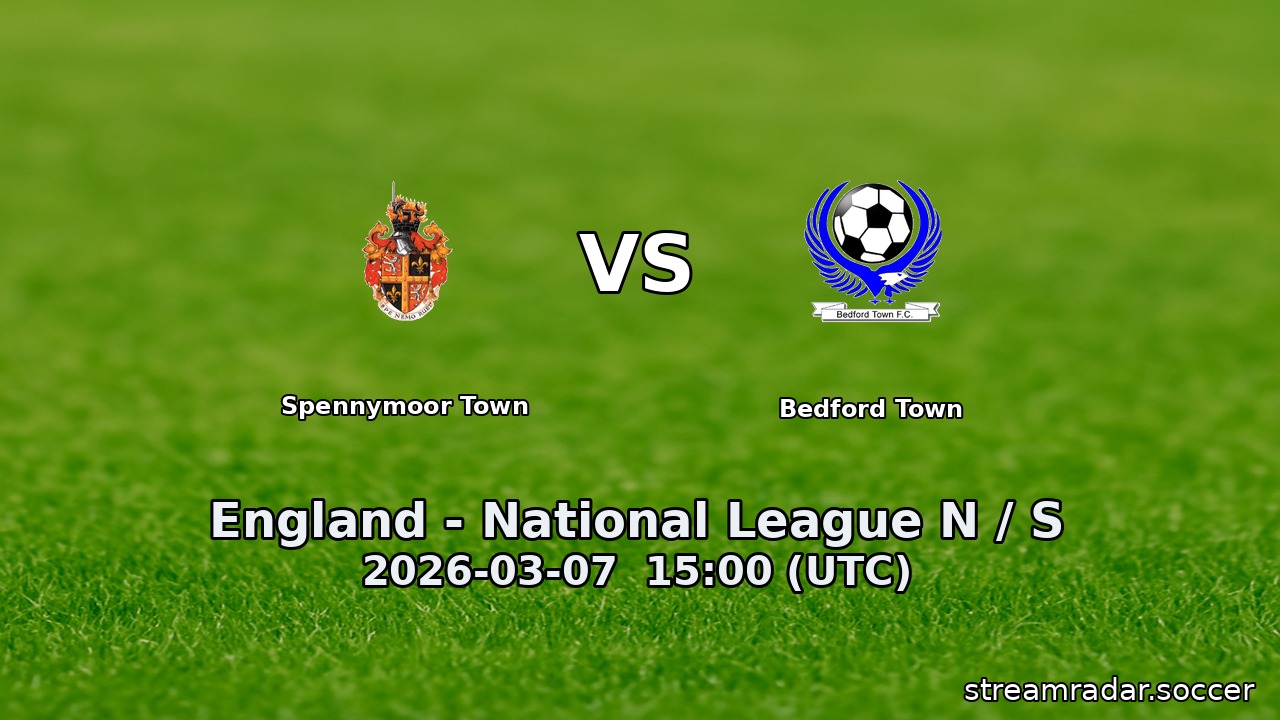 Spennymoor Town vs Bedford Town
