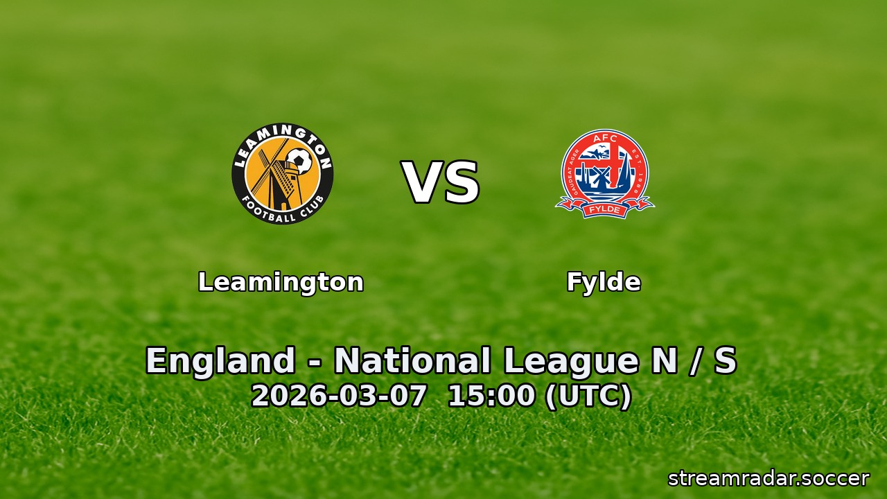 Leamington vs Fylde