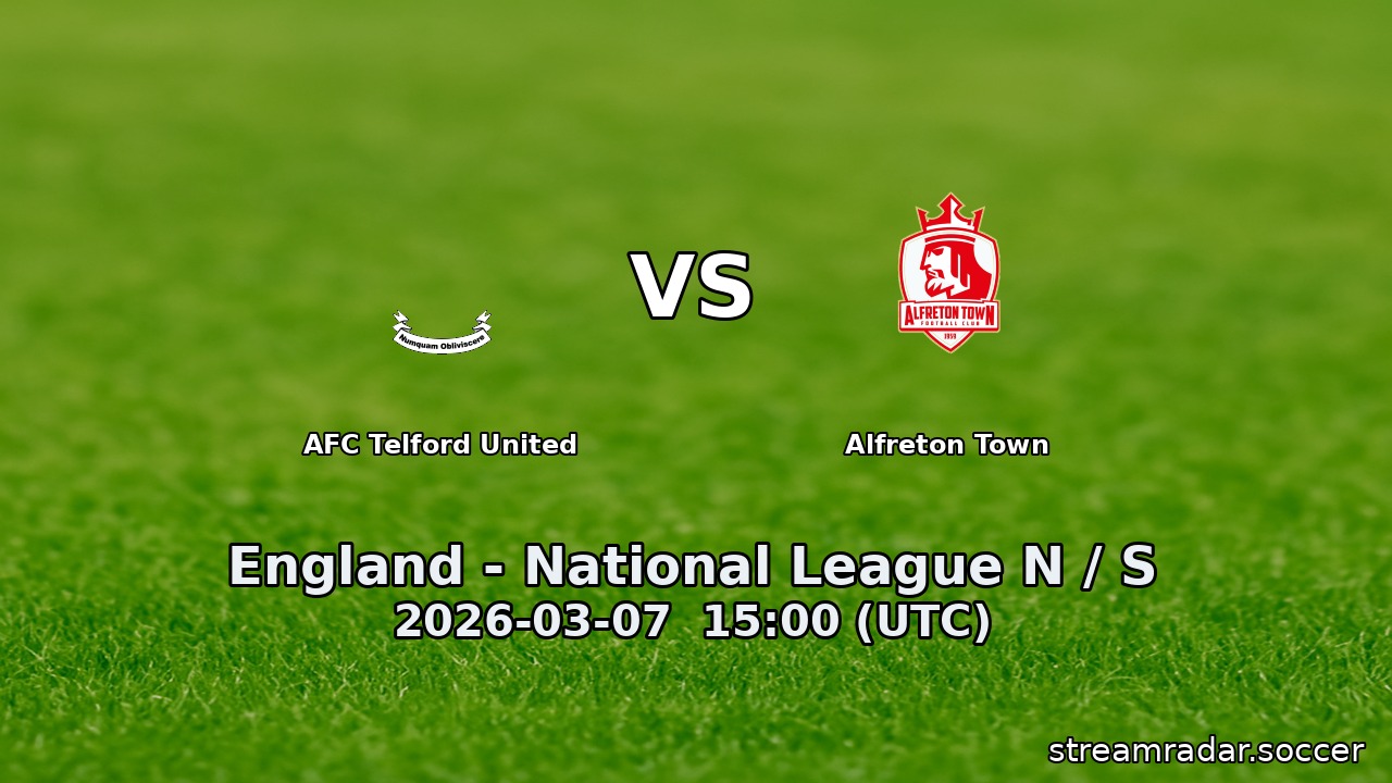 AFC Telford United vs Alfreton Town