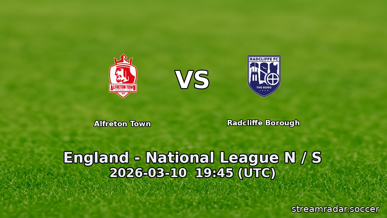 Alfreton Town vs Radcliffe Borough