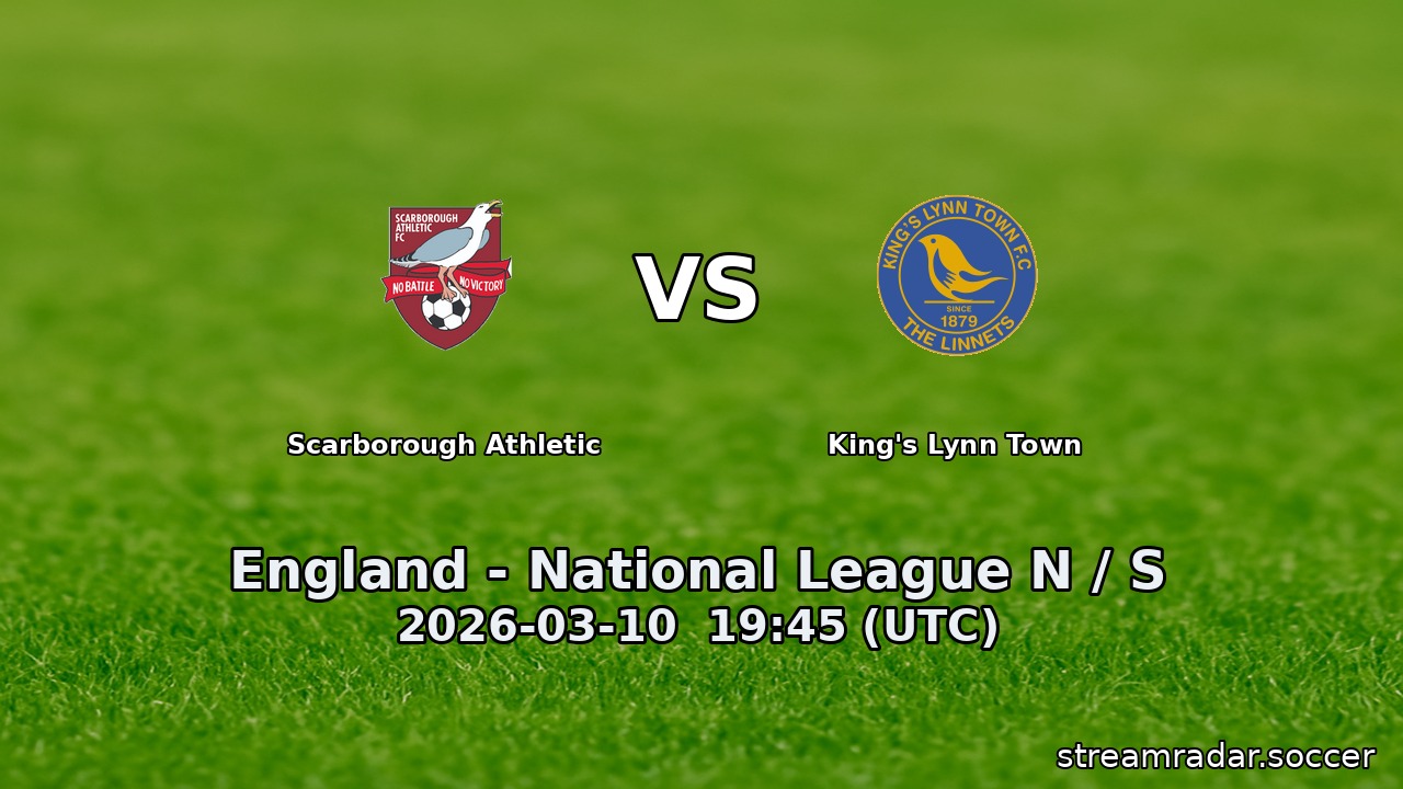 Scarborough Athletic vs King's Lynn Town