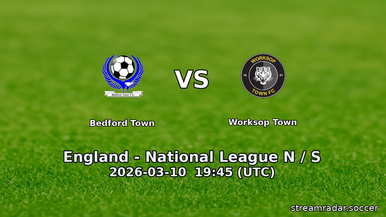 Bedford Town vs Worksop Town