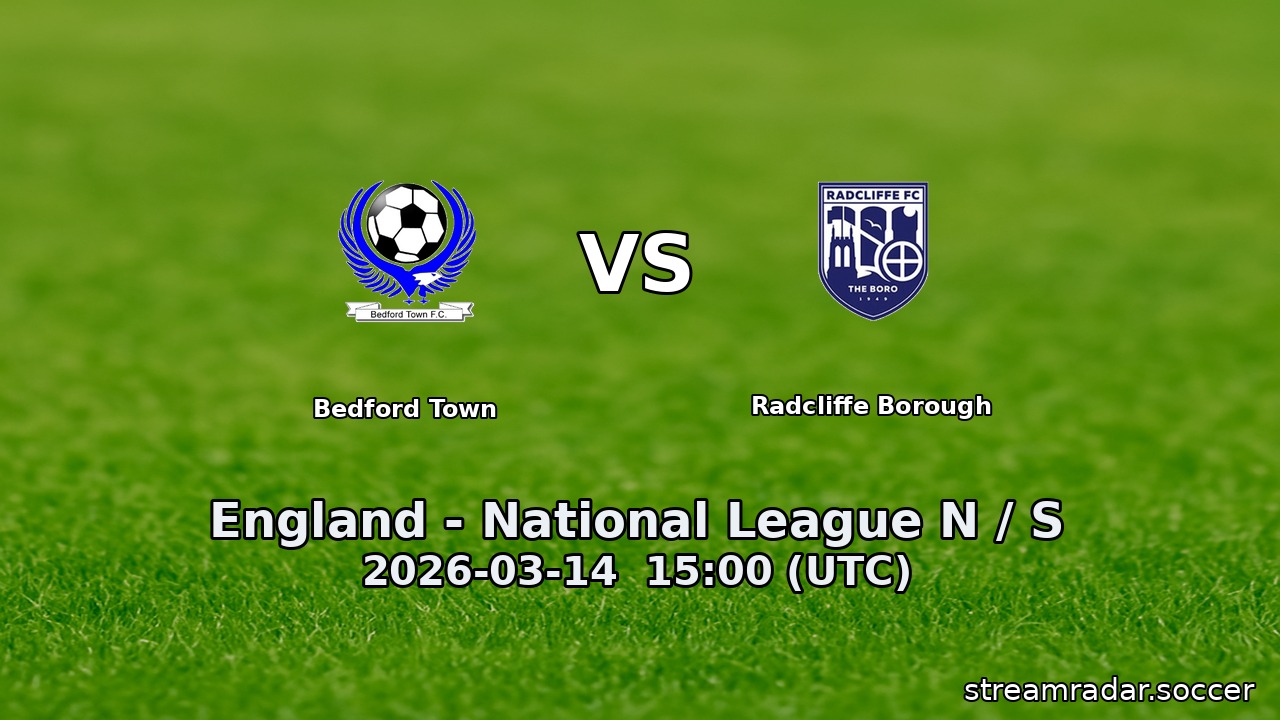 Bedford Town vs Radcliffe Borough