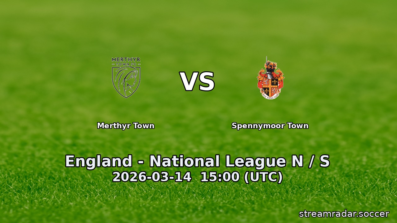 Merthyr Town vs Spennymoor Town