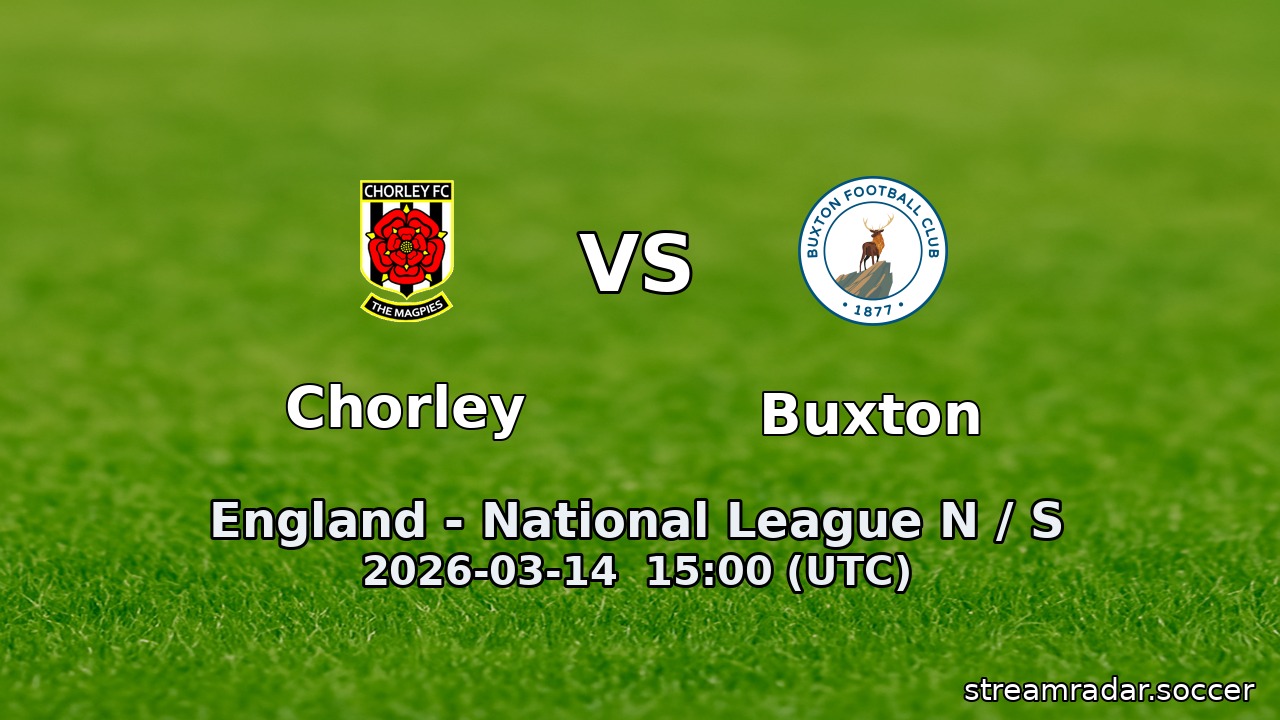 Chorley vs Buxton
