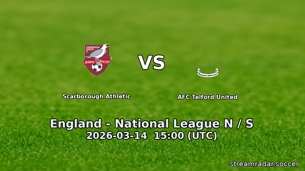 Scarborough Athletic vs AFC Telford United