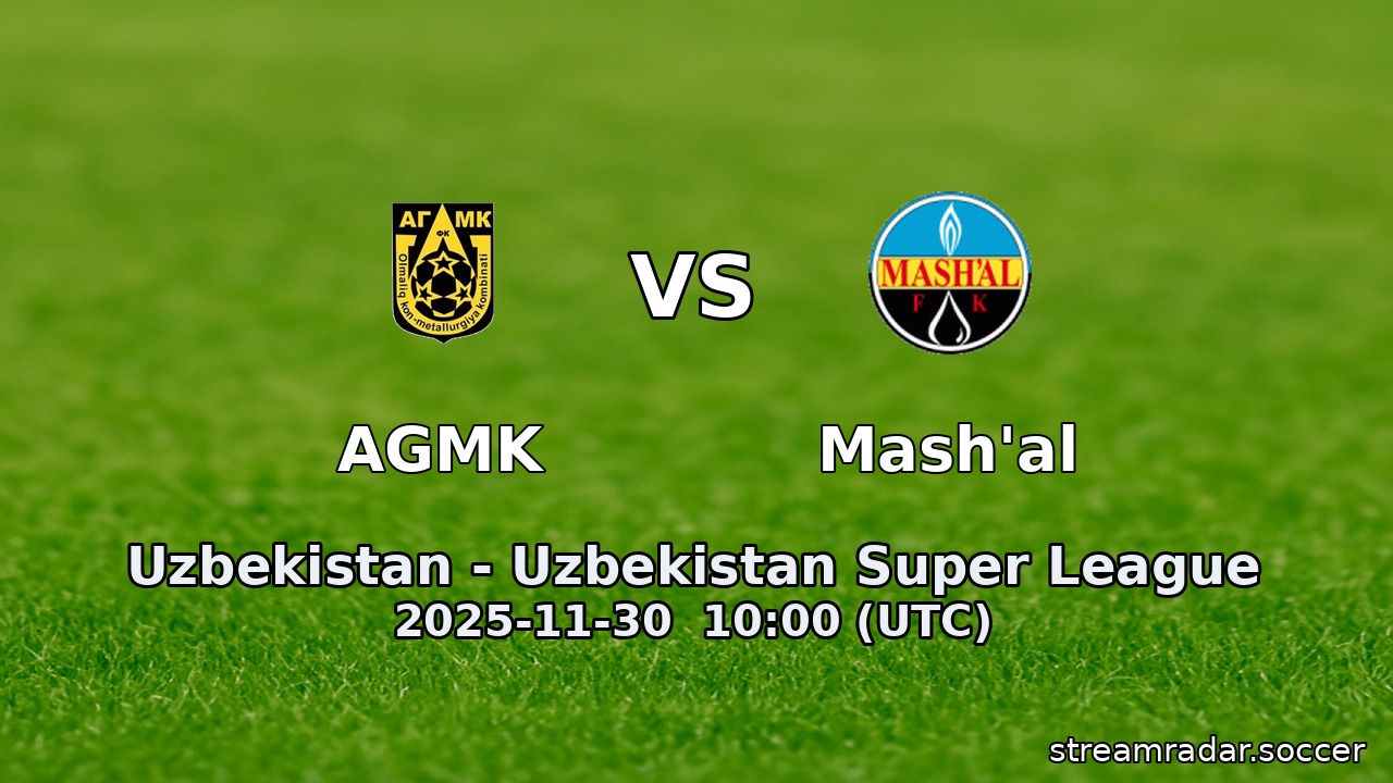 AGMK vs Mash'al