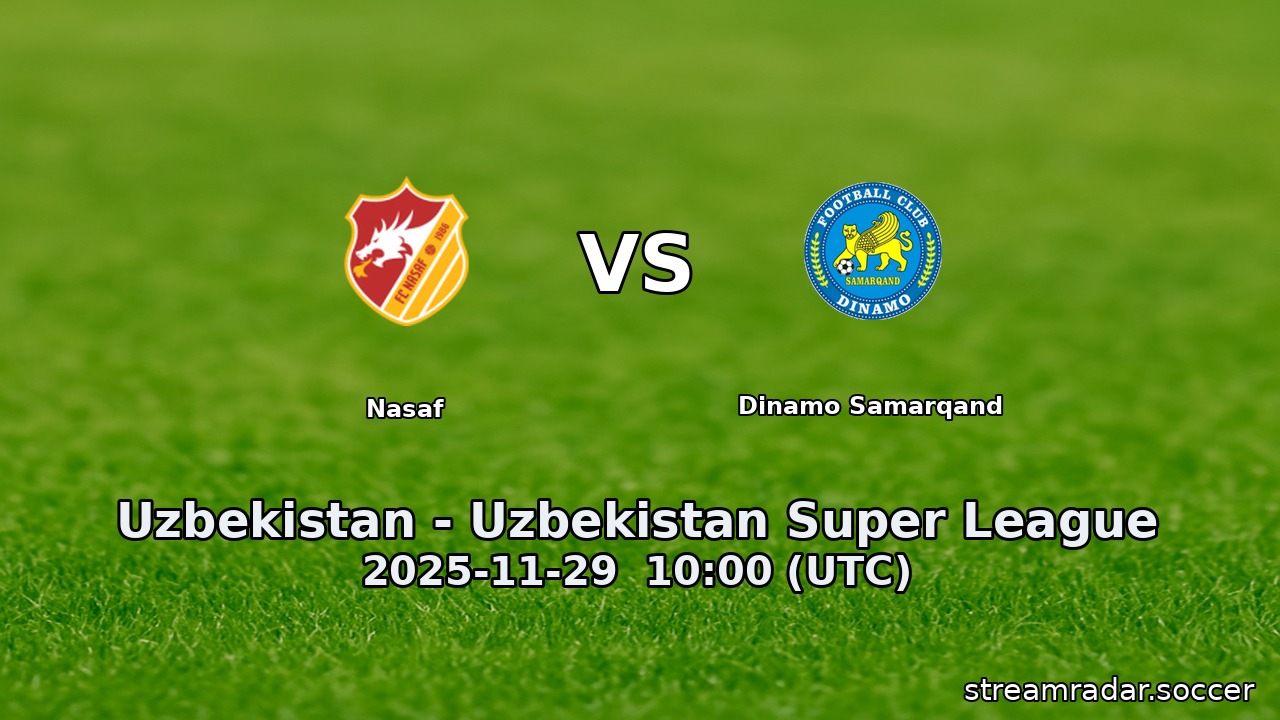 Nasaf vs Dinamo Samarqand