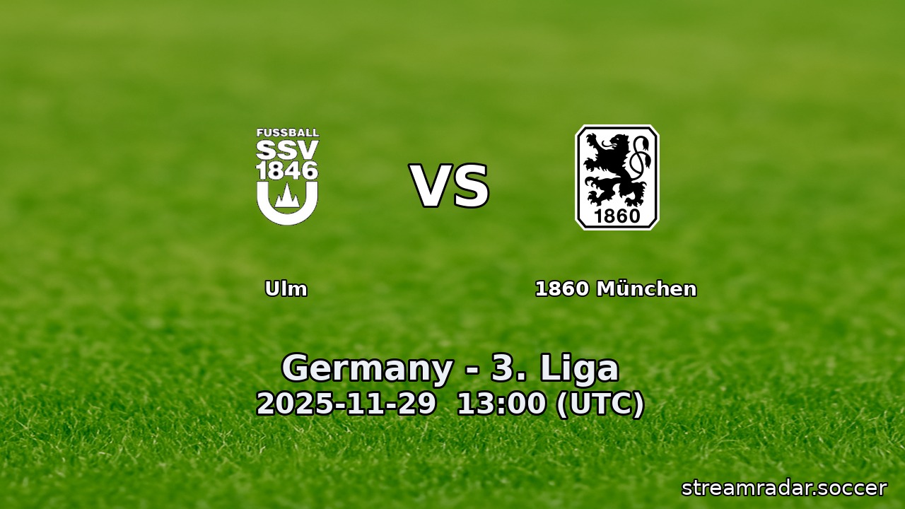 Ulm vs 1860 München