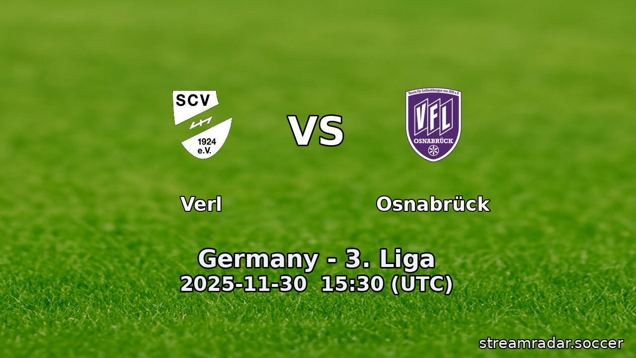 Verl vs Osnabrück