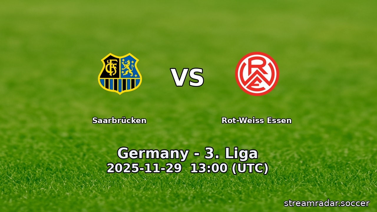 Saarbrücken vs Rot-Weiss Essen