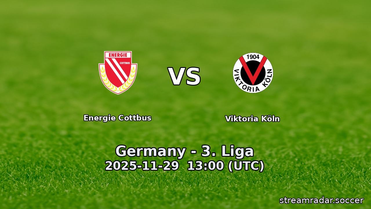 Energie Cottbus vs Viktoria Köln