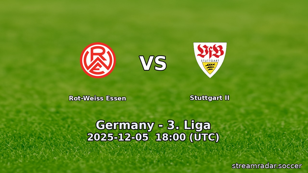 Rot-Weiss Essen vs Stuttgart II