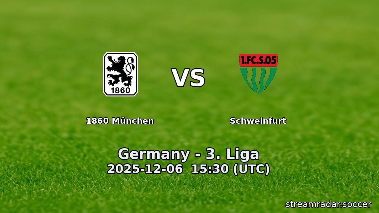 1860 München vs Schweinfurt