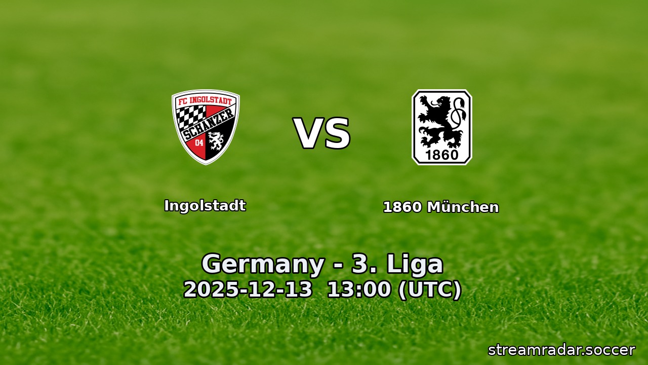 Ingolstadt vs 1860 München