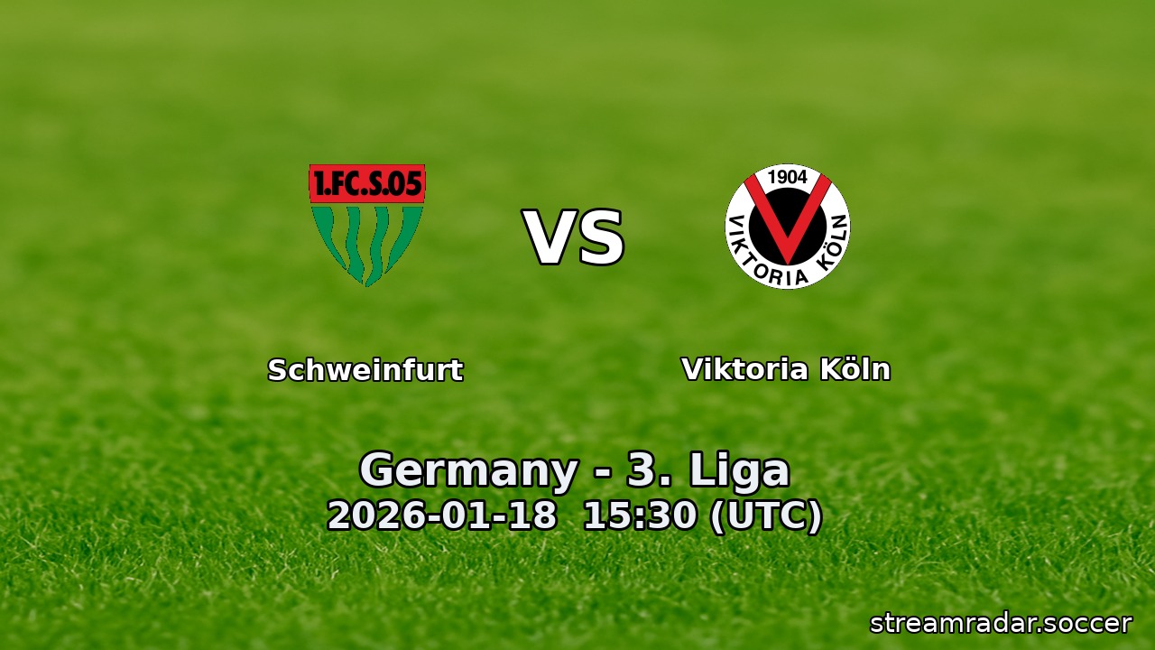 Schweinfurt vs Viktoria Köln