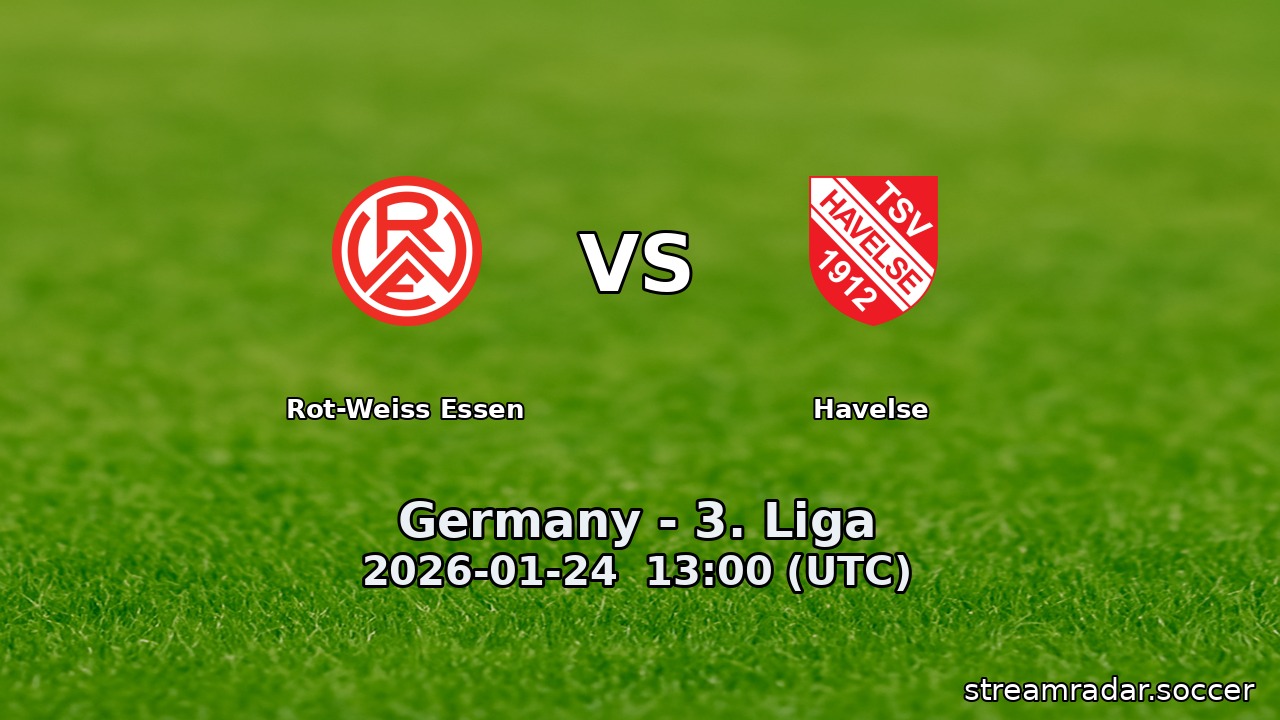 Rot-Weiss Essen vs Havelse