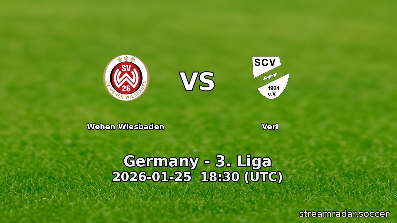 Wehen Wiesbaden vs Verl