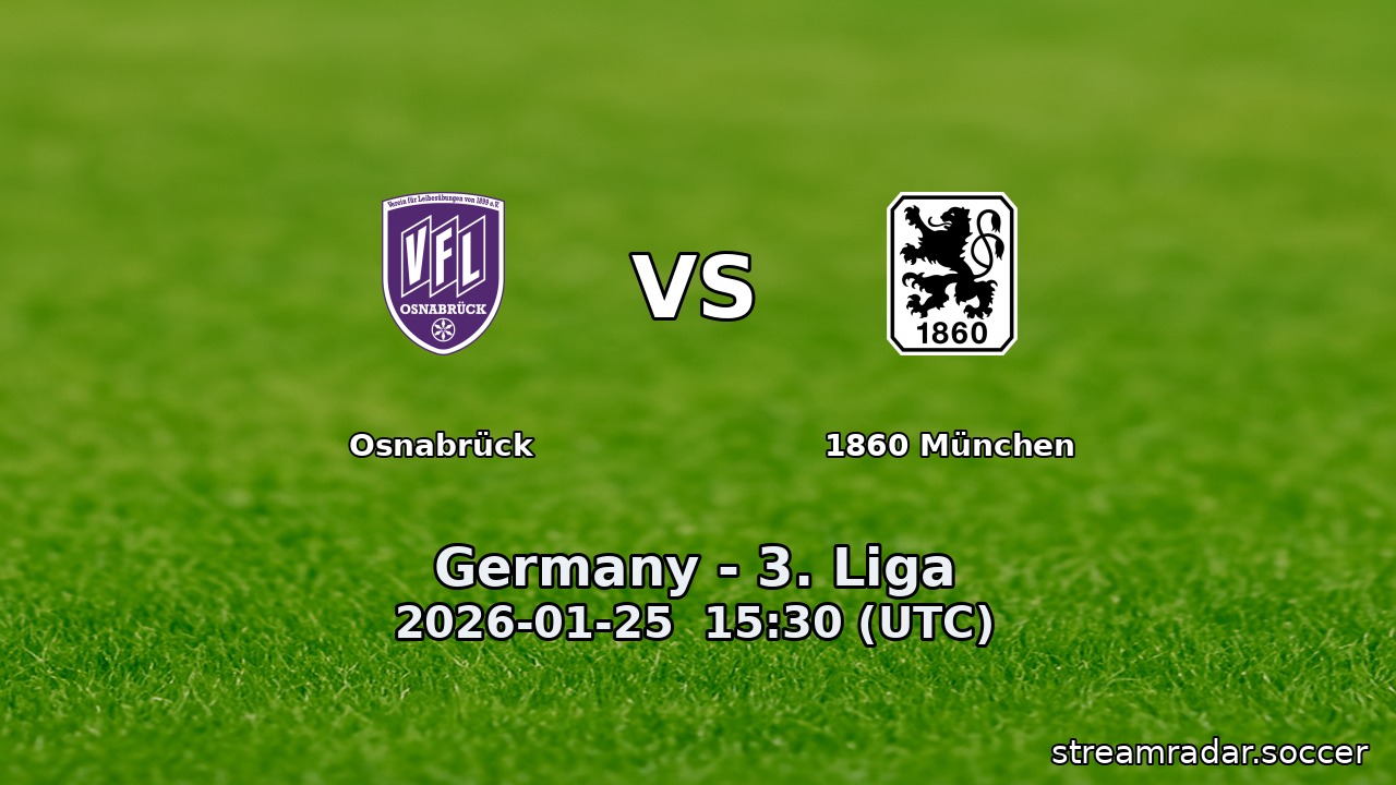 Osnabrück vs 1860 München