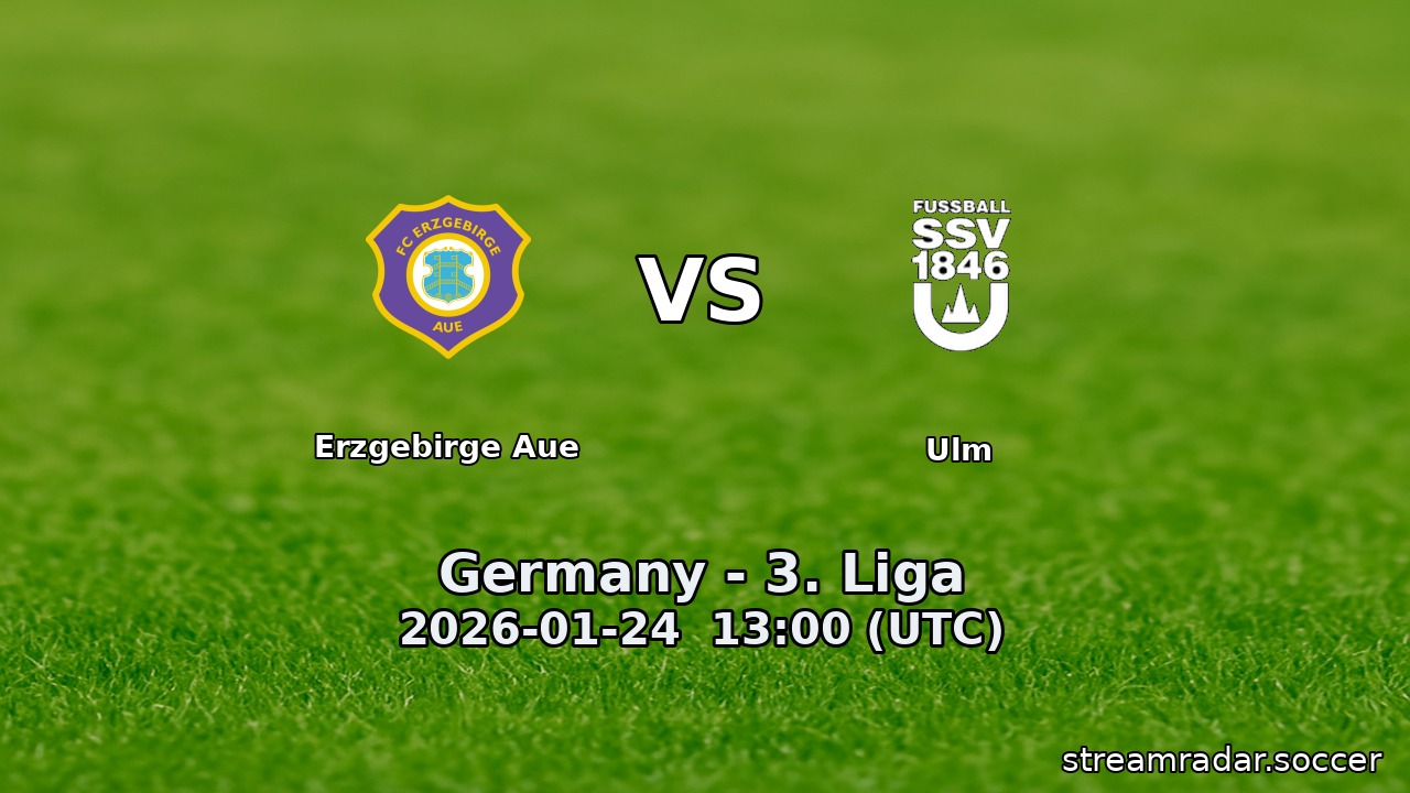 Erzgebirge Aue vs Ulm
