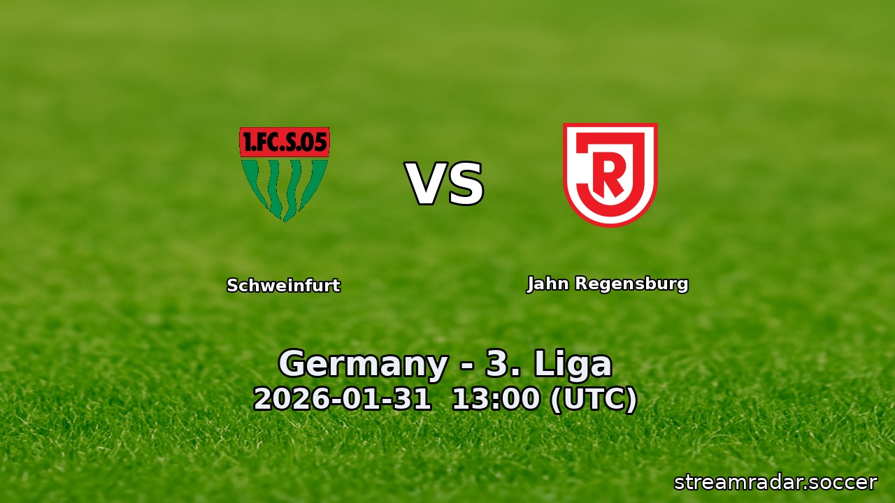 Schweinfurt vs Jahn Regensburg