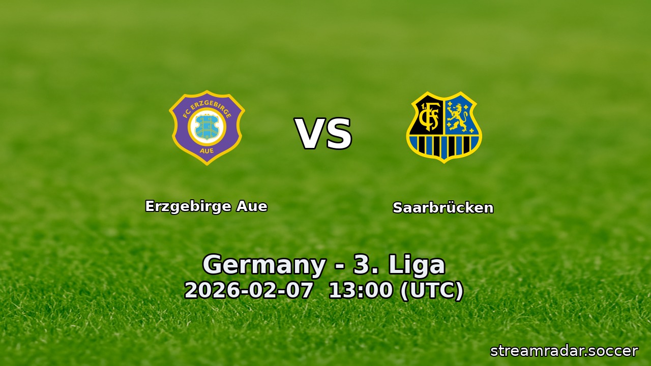 Erzgebirge Aue vs Saarbrücken