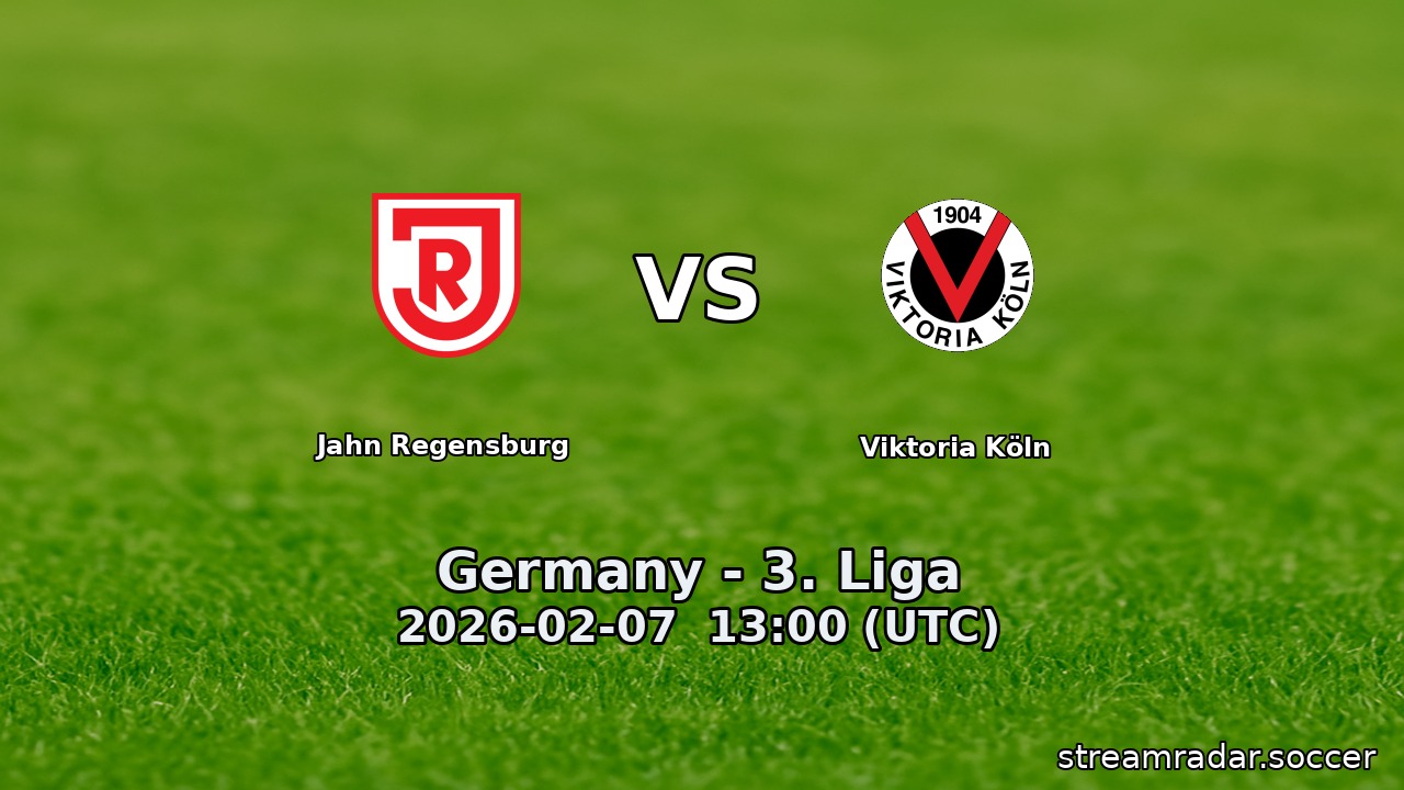 Jahn Regensburg vs Viktoria Köln