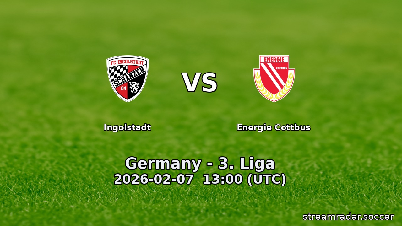 Ingolstadt vs Energie Cottbus
