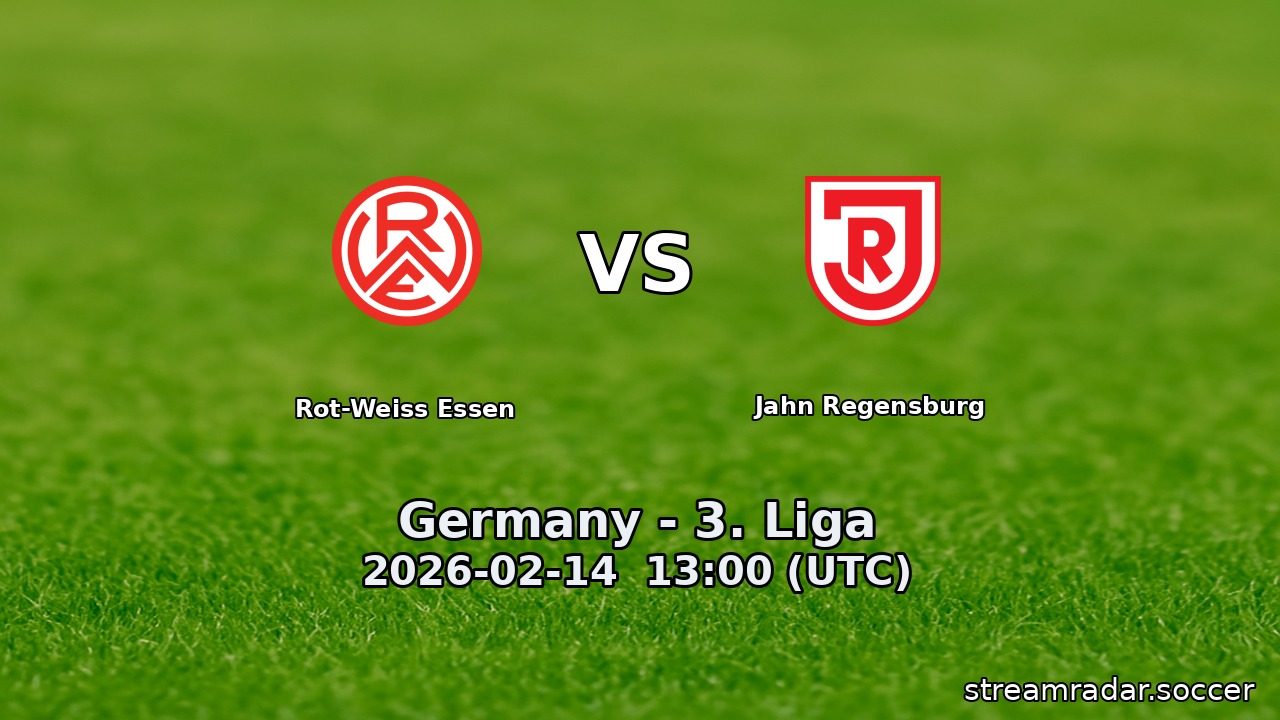 Rot-Weiss Essen vs Jahn Regensburg