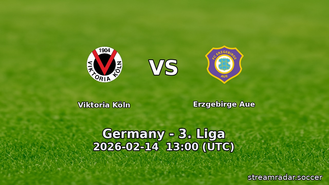 Viktoria Köln vs Erzgebirge Aue