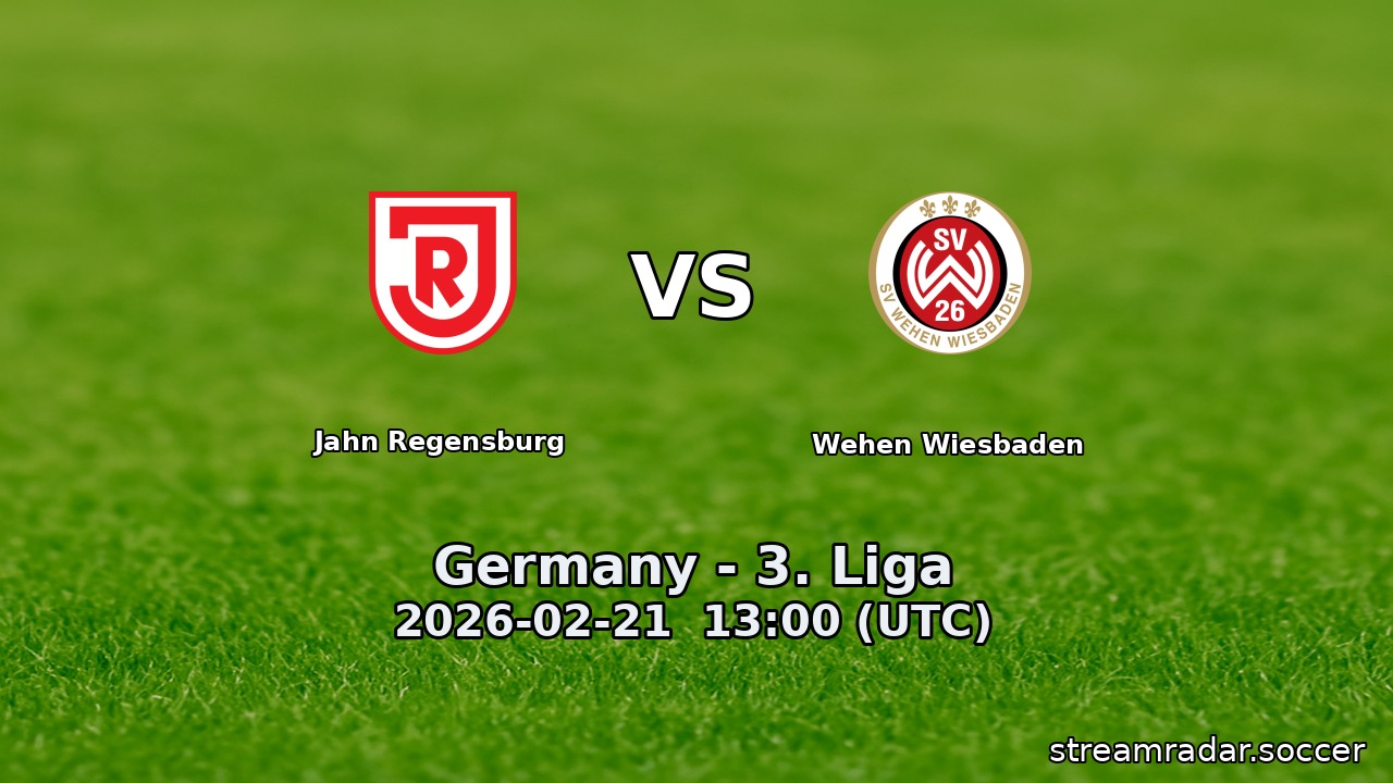 Jahn Regensburg vs Wehen Wiesbaden