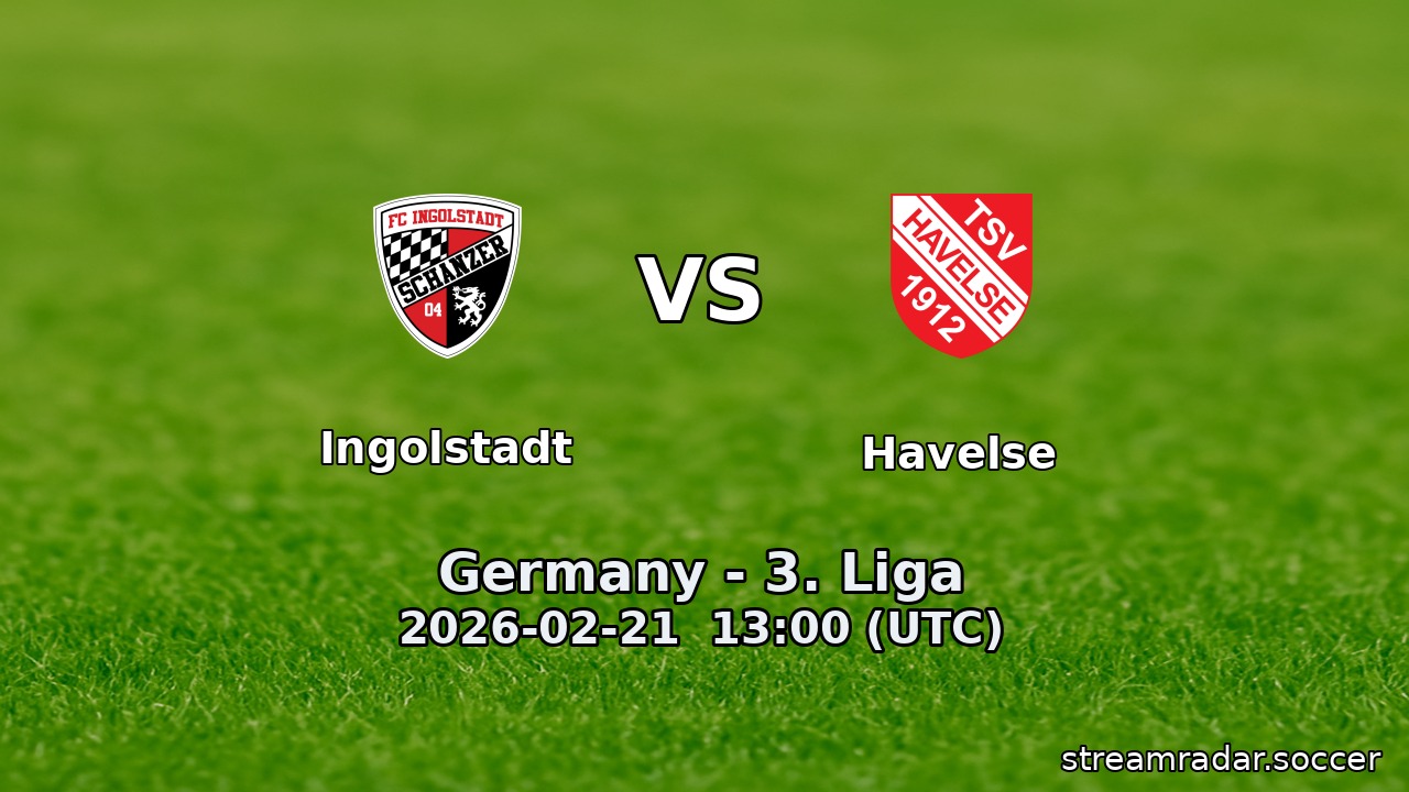 Ingolstadt vs Havelse
