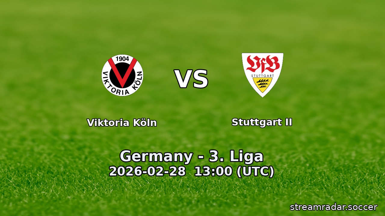 Viktoria Köln vs Stuttgart II