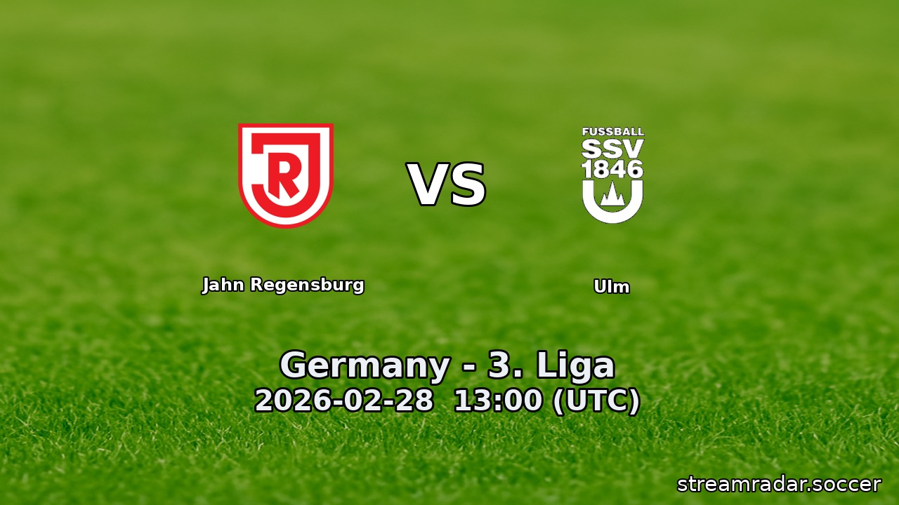 Jahn Regensburg vs Ulm