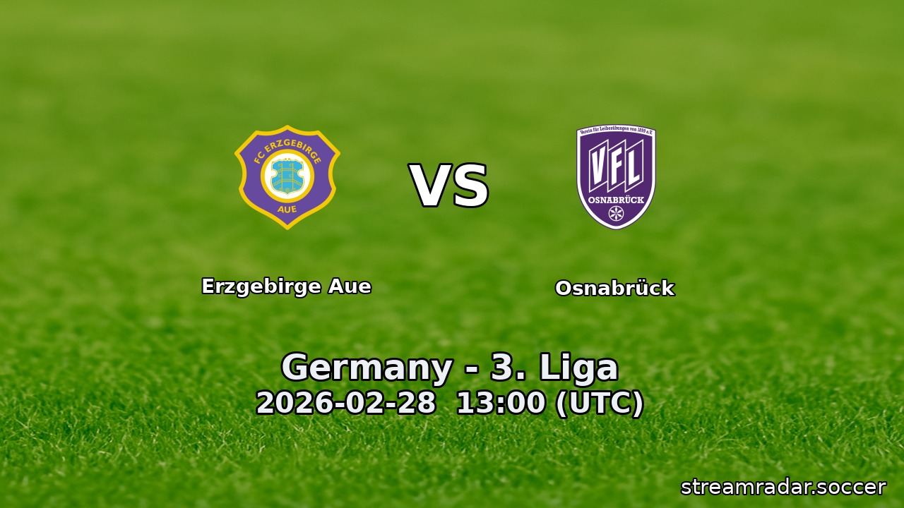Erzgebirge Aue vs Osnabrück