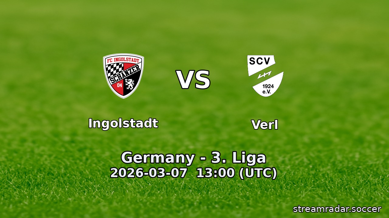 Ingolstadt vs Verl