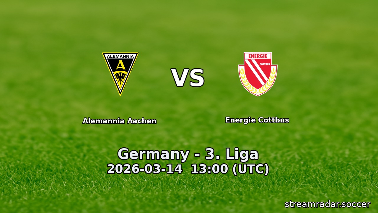 Alemannia Aachen vs Energie Cottbus