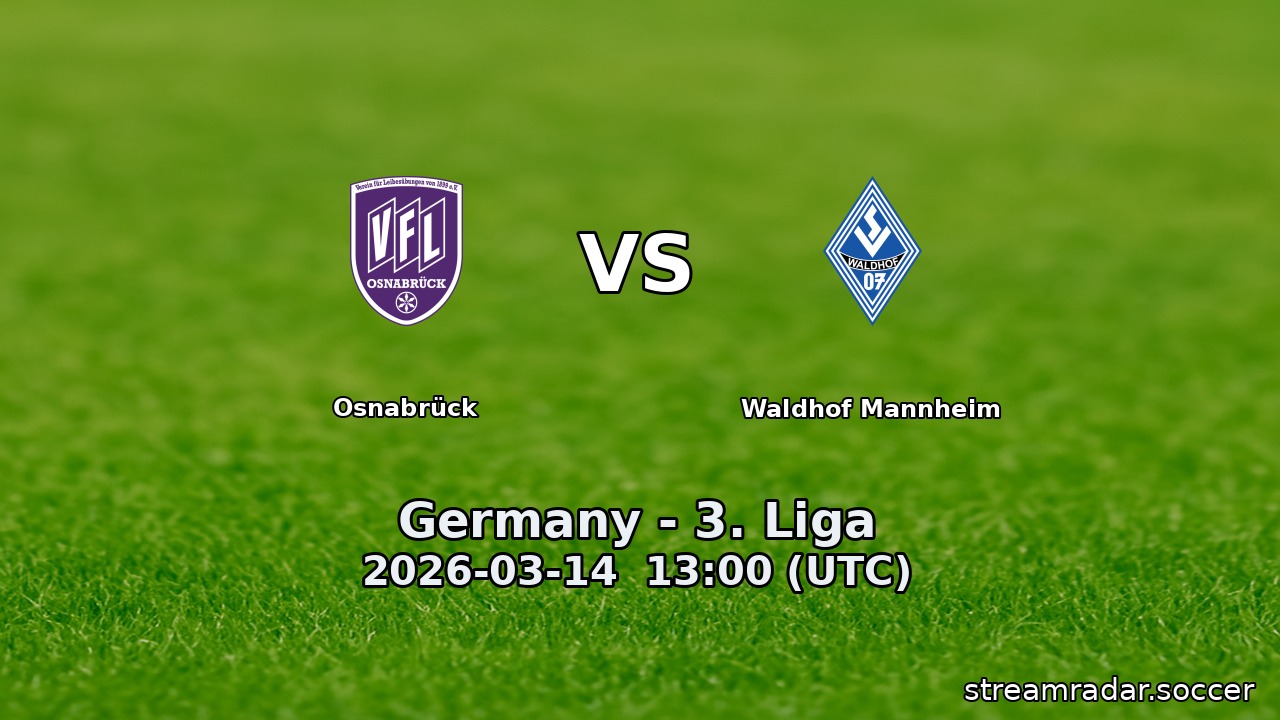 Osnabrück vs Waldhof Mannheim
