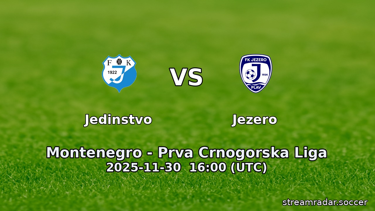 Jedinstvo vs Jezero