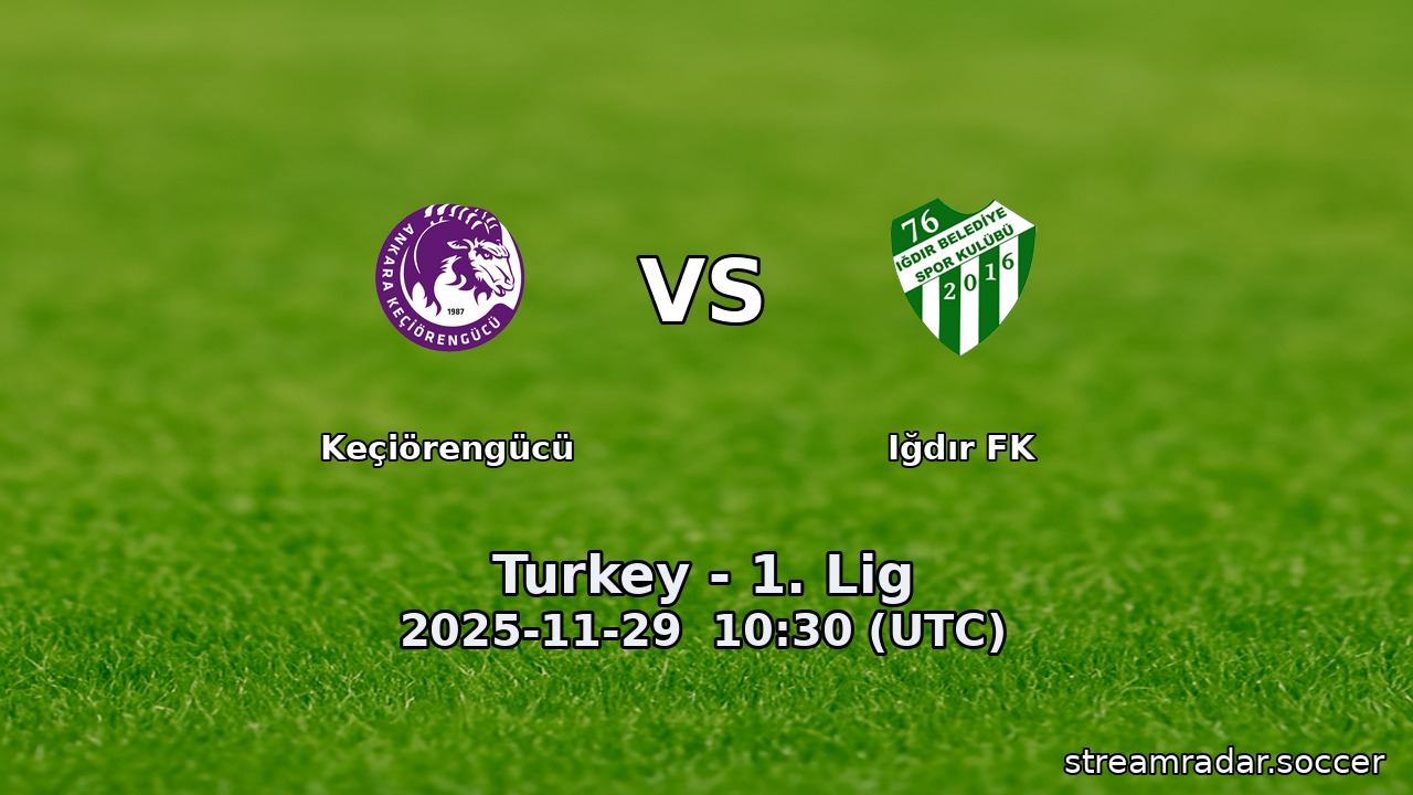 Keçiörengücü vs Iğdır FK