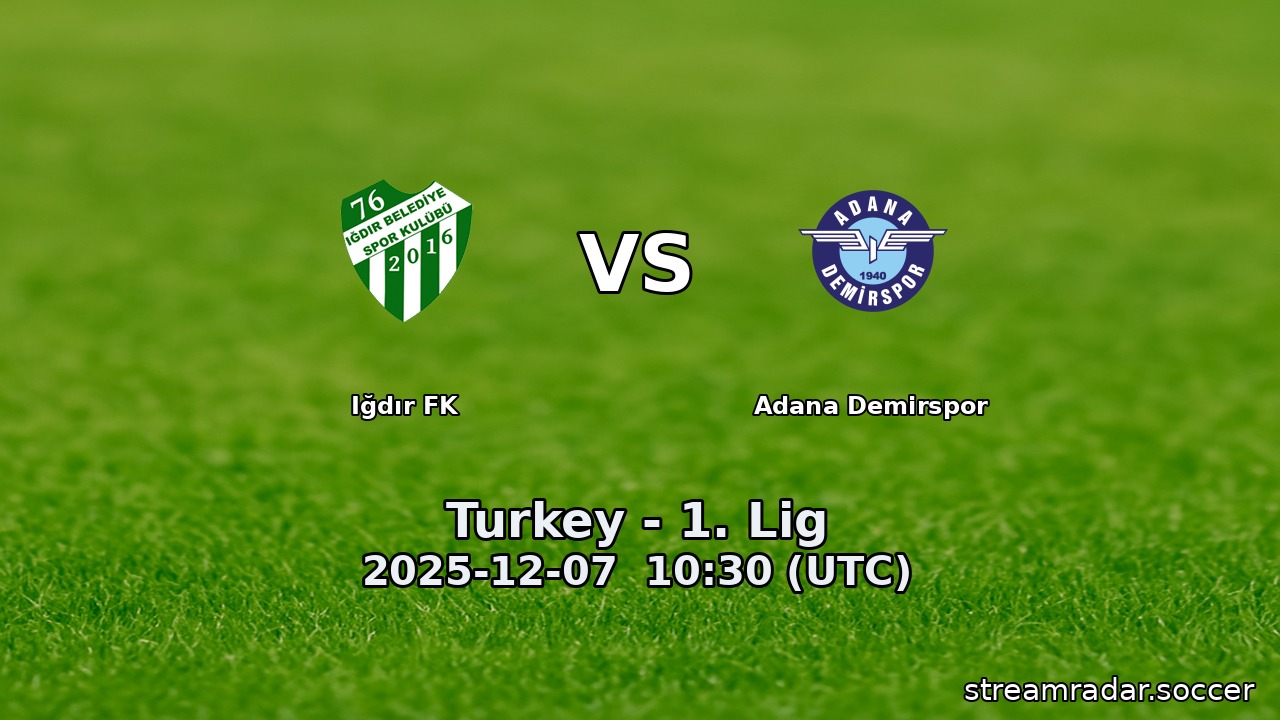 Iğdır FK vs Adana Demirspor