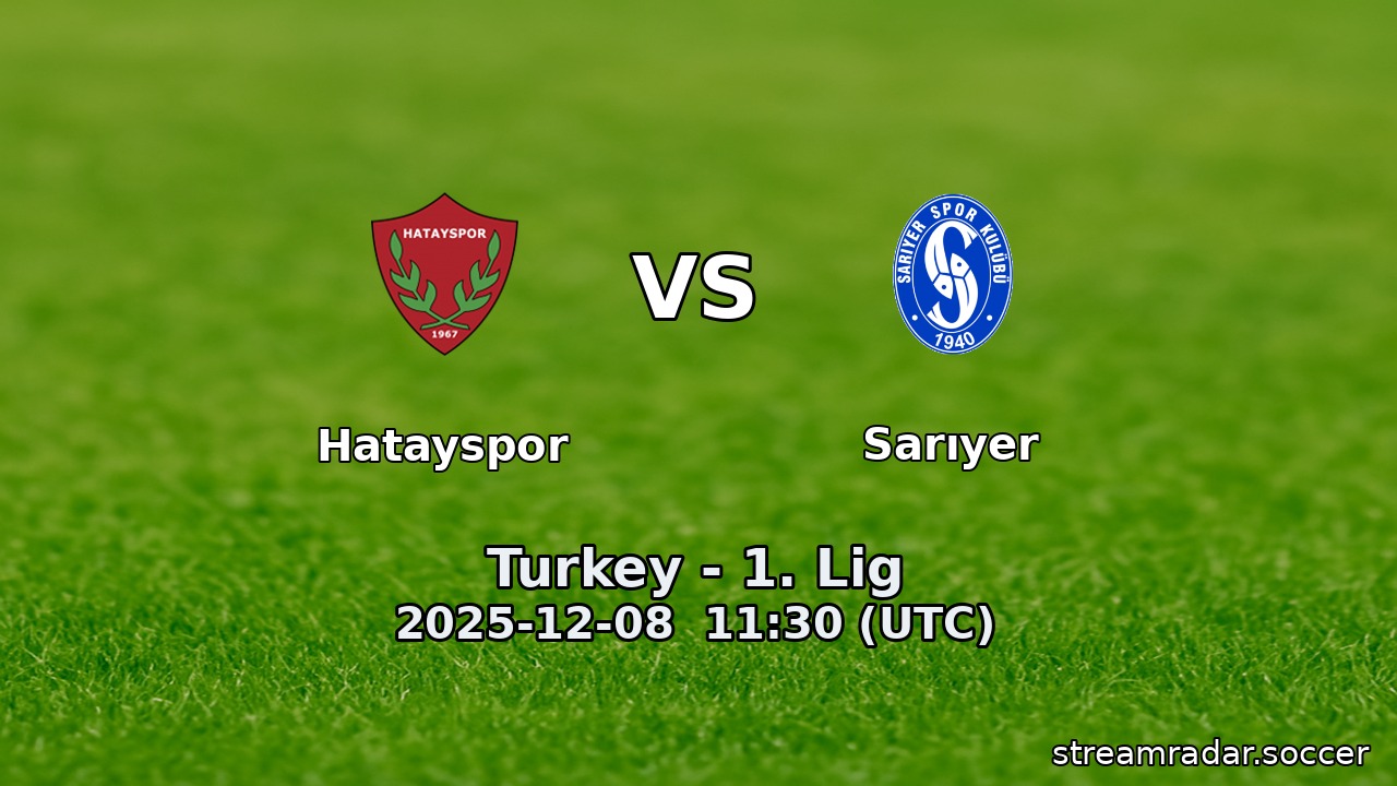 Hatayspor vs Sarıyer