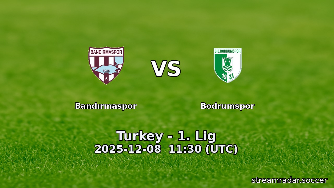 Bandırmaspor vs Bodrumspor