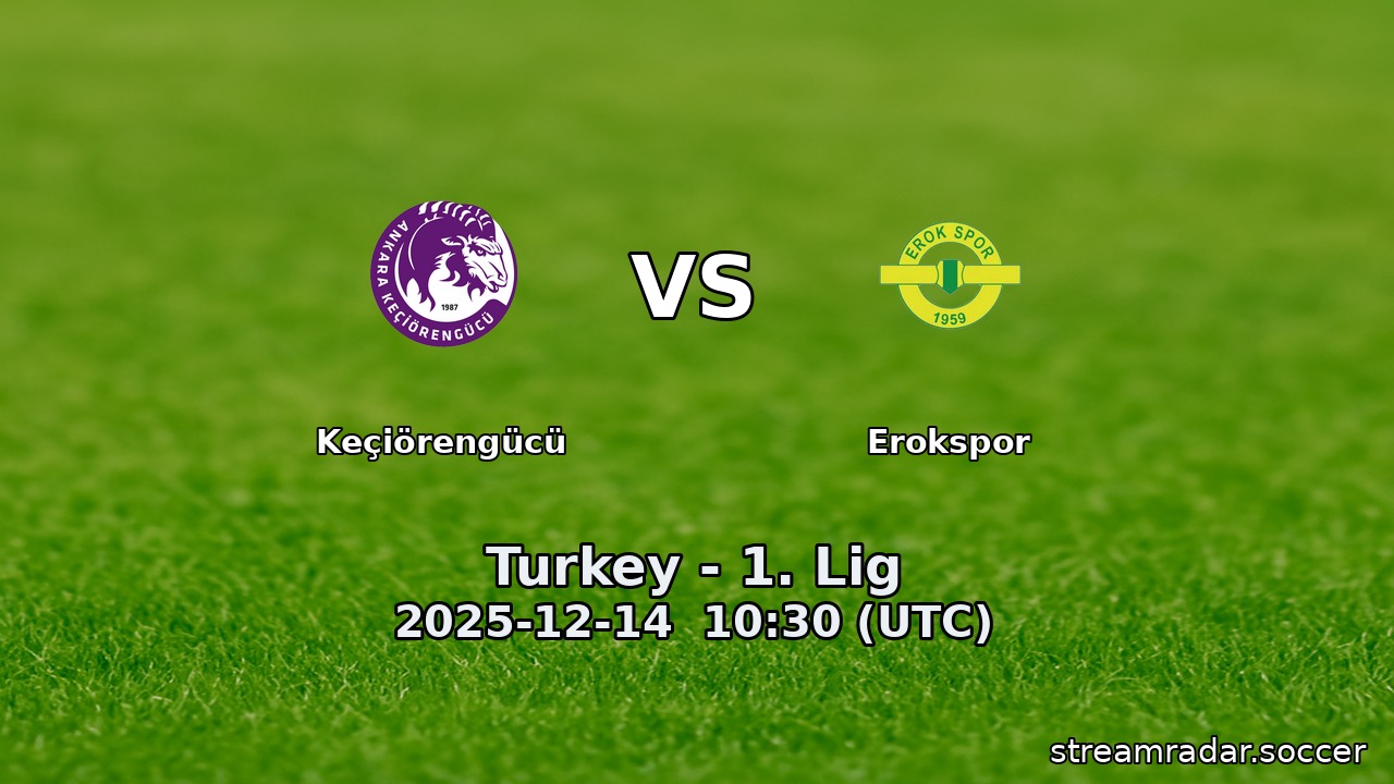 Keçiörengücü vs Erokspor