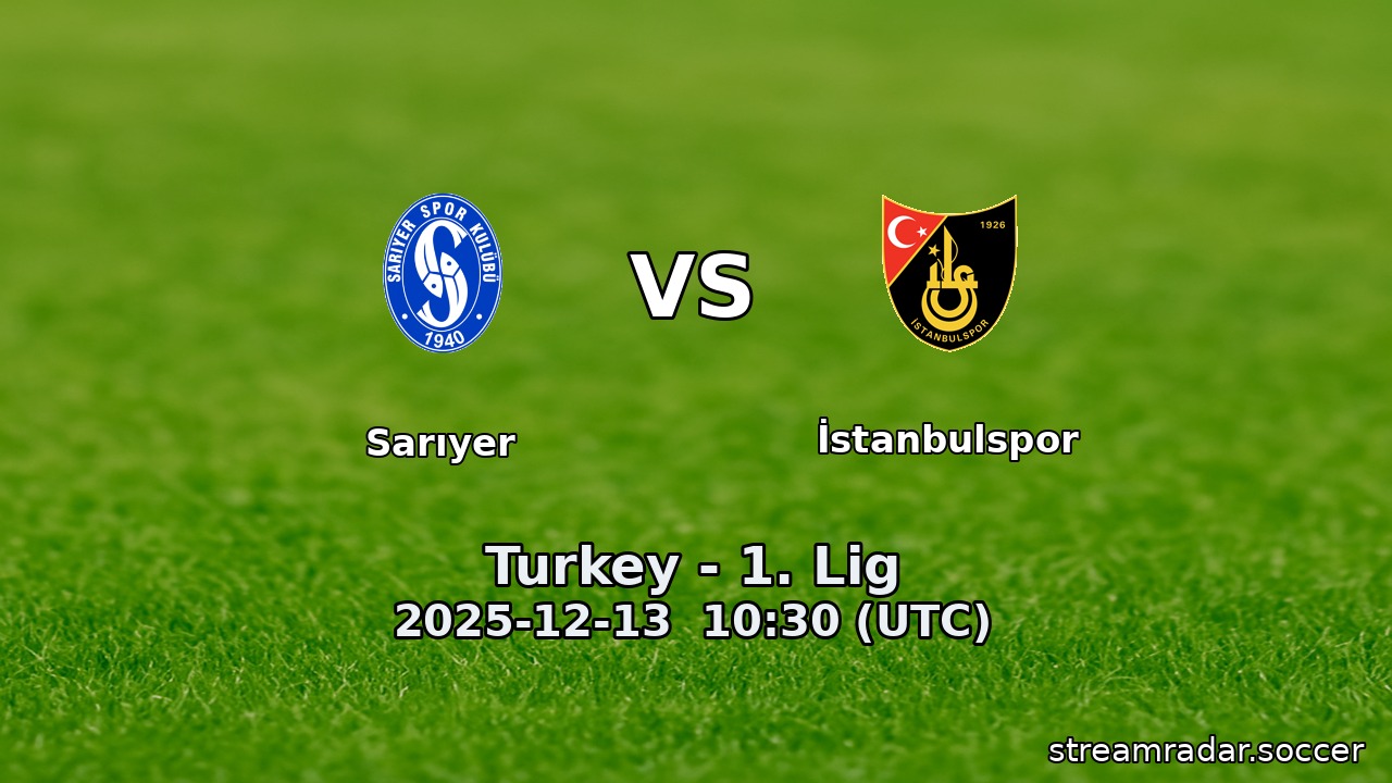 Sarıyer vs İstanbulspor