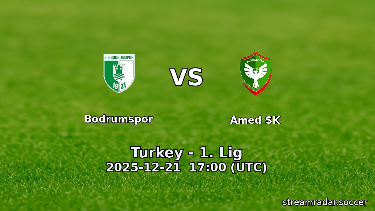 Bodrumspor vs Amed SK