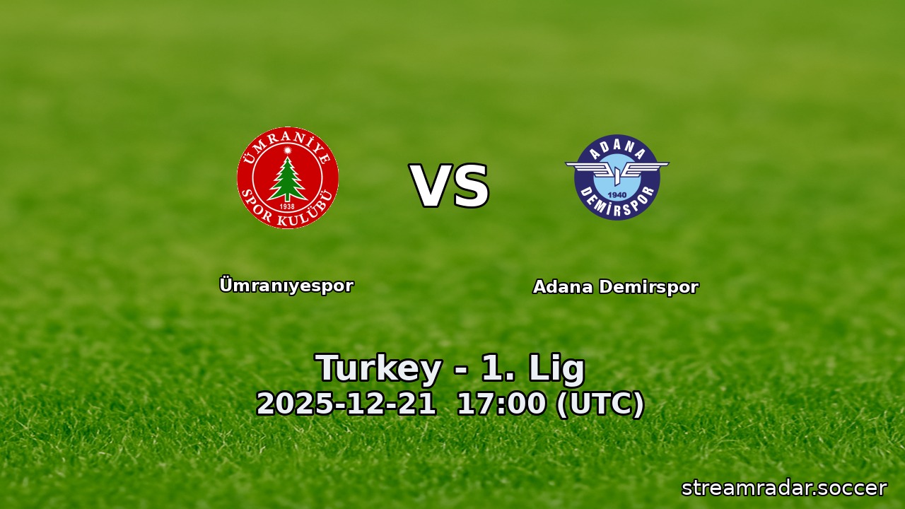 Ümranıyespor vs Adana Demirspor