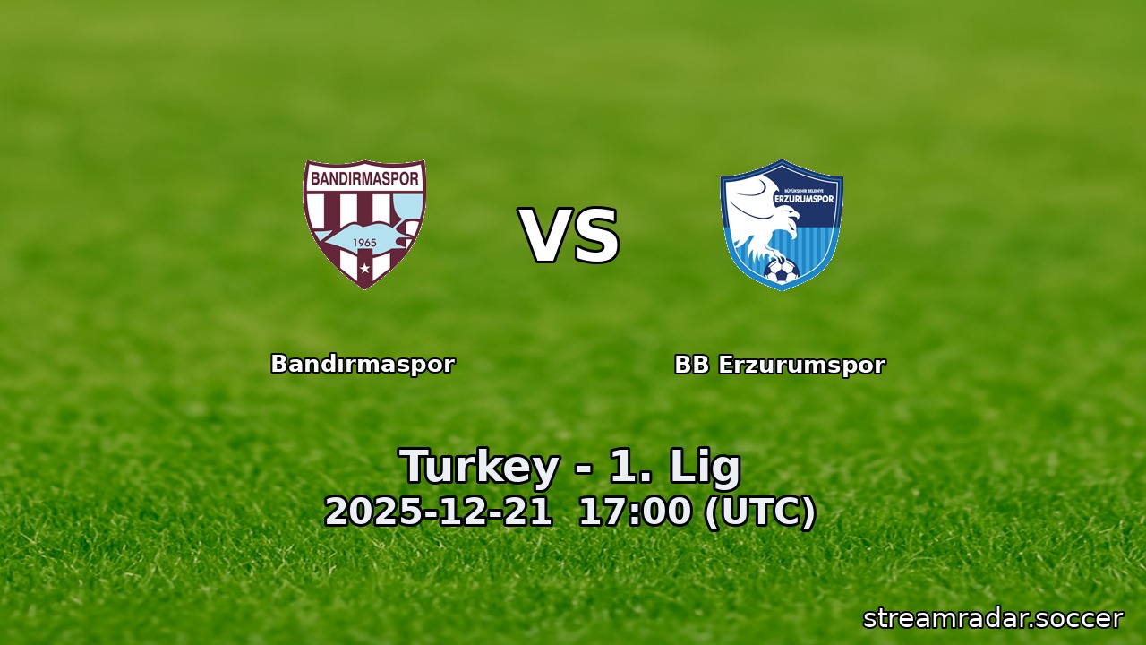 Bandırmaspor vs BB Erzurumspor