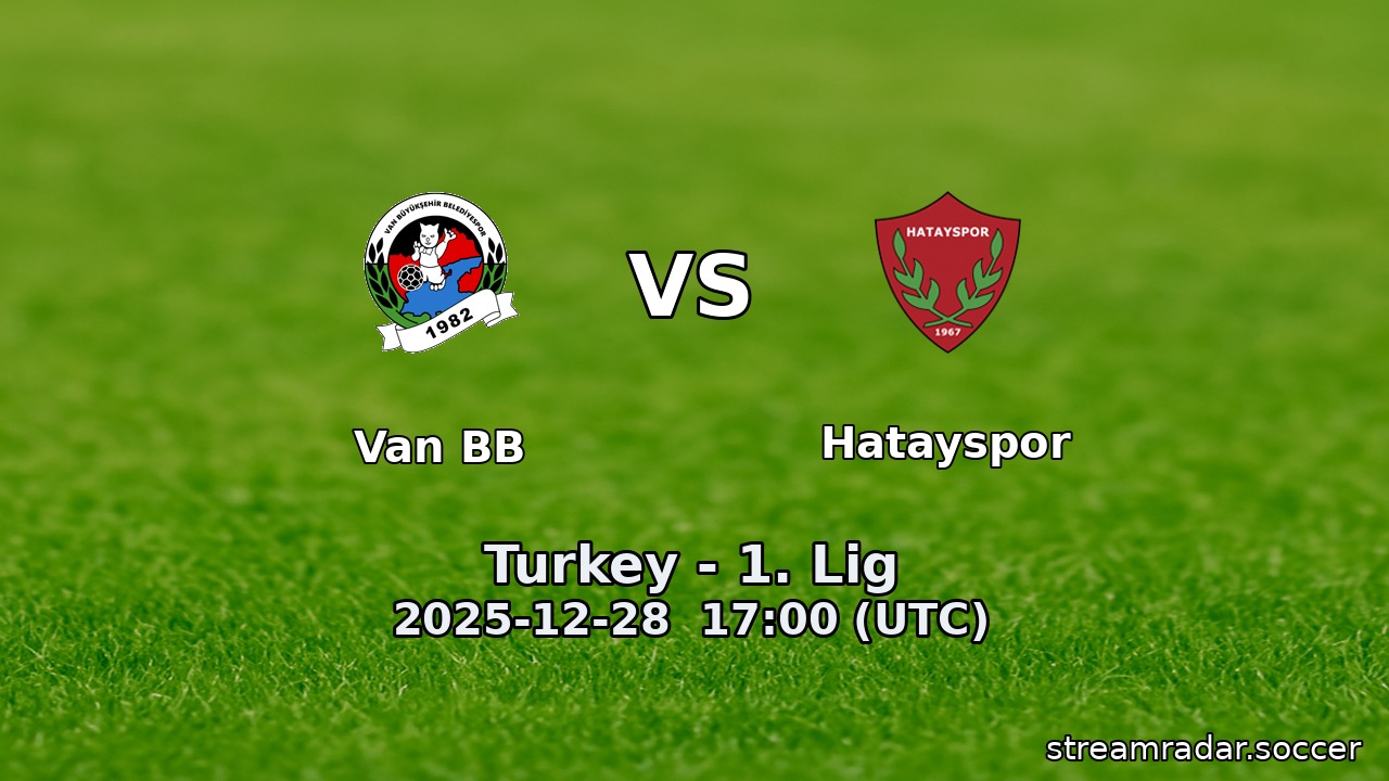 Van BB vs Hatayspor