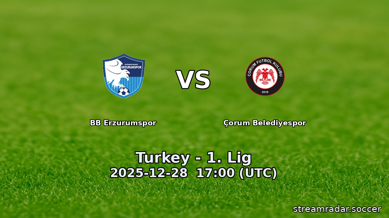BB Erzurumspor vs Çorum Belediyespor